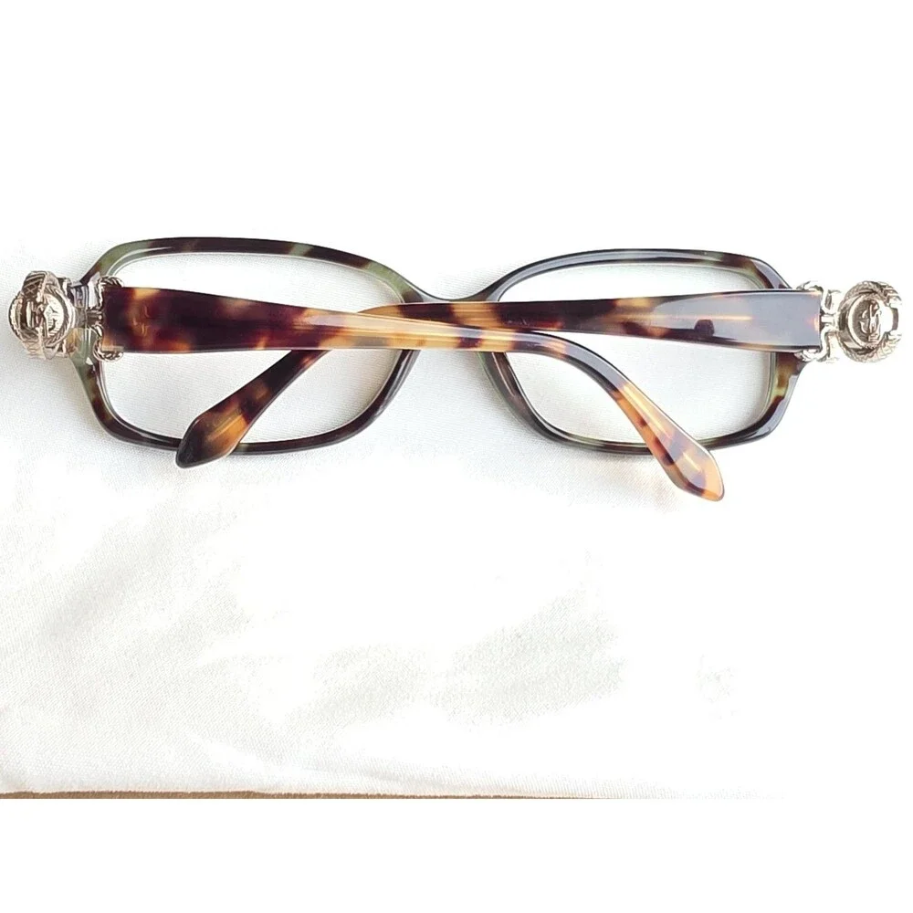 Roberto Cavalli Cayman 714 56B Eyeglass Frames Tortoise Green Havana Italy 54-15